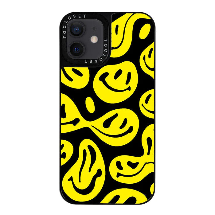 Melted Smiley Designer iPhone 12 Case Cover