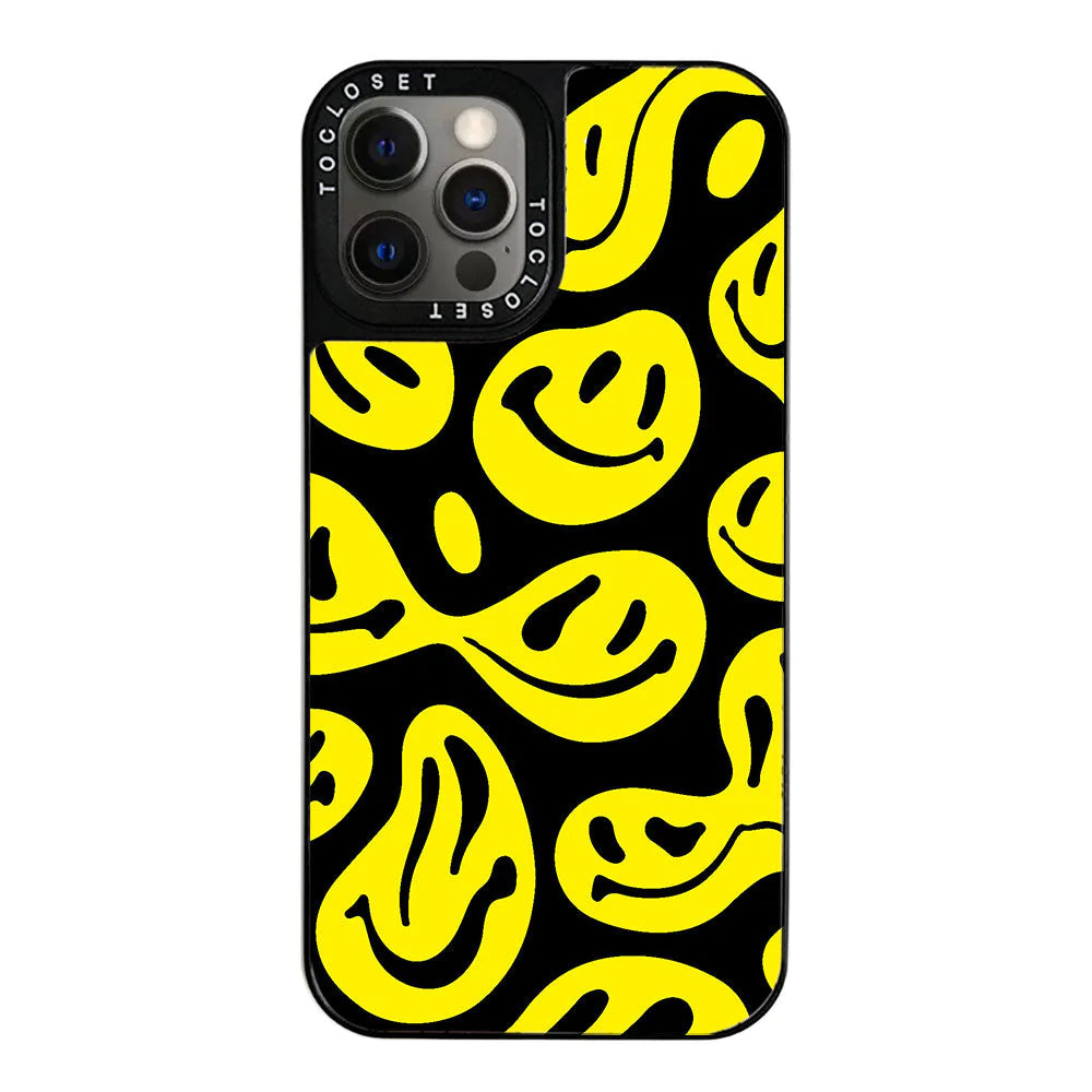 Melted Smiley Designer iPhone 12 Pro Case Cover