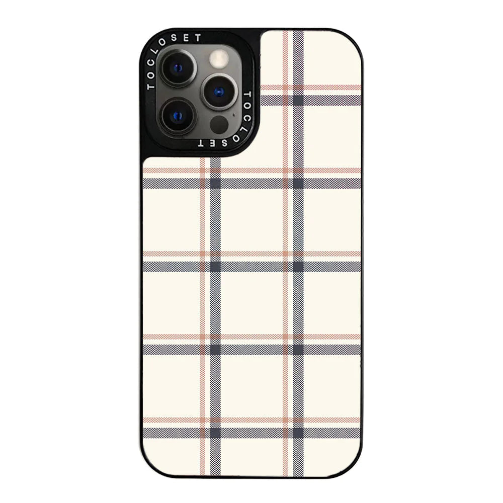 Plaid Designer iPhone 12 Pro Case Cover