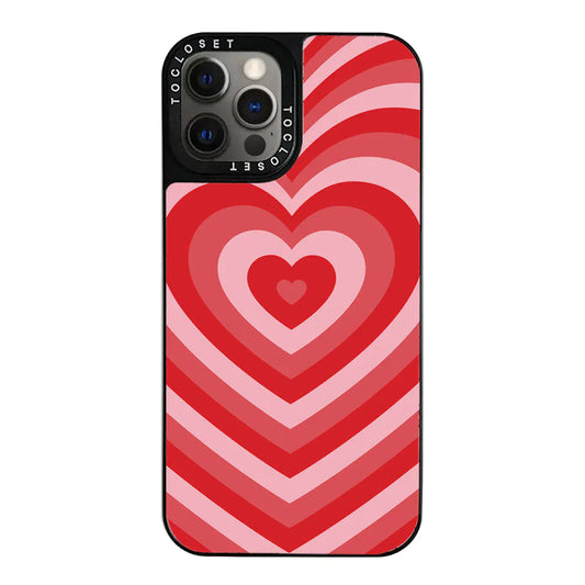 Red Hearts Designer iPhone 12 Pro Max Case Cover