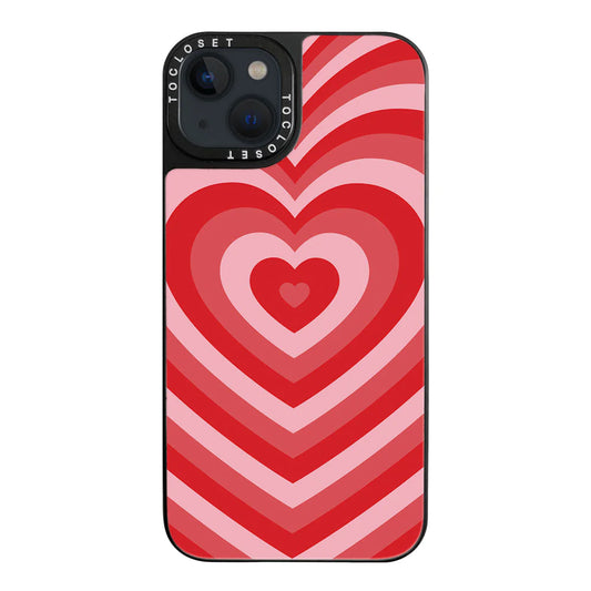 Red Hearts Designer iPhone 14 Plus Case Cover