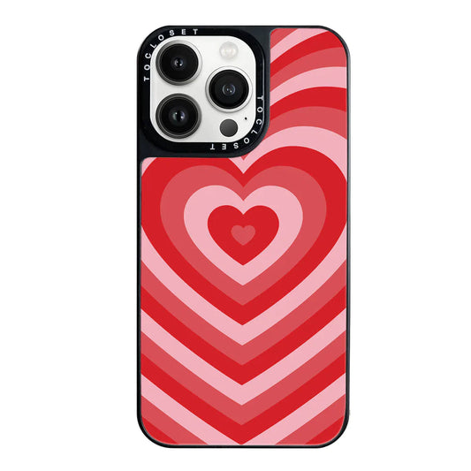 Red Hearts Designer iPhone 15 Pro Case Cover