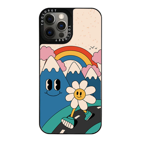 Walking Daisy Designer iPhone 12 Pro Case Cover