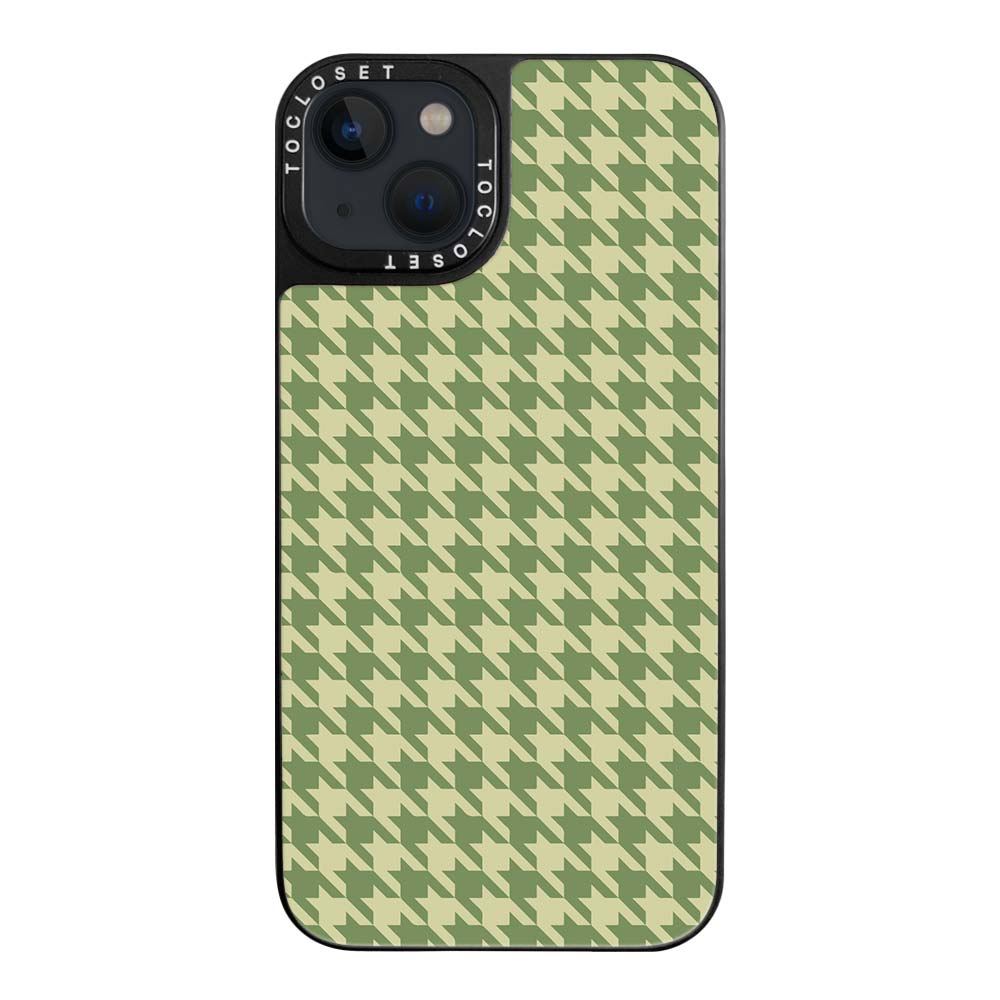 Houndstooth Designer iPhone 15 Plus Case Cover