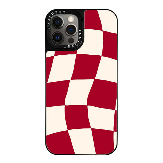 Crimson Designer iPhone 12 Pro Max Case Cover