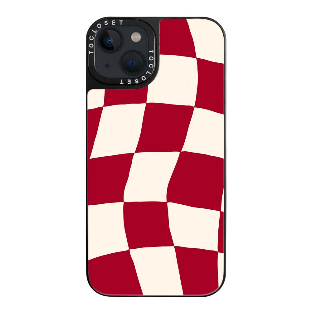 Crimson Designer iPhone 15 Case Cover