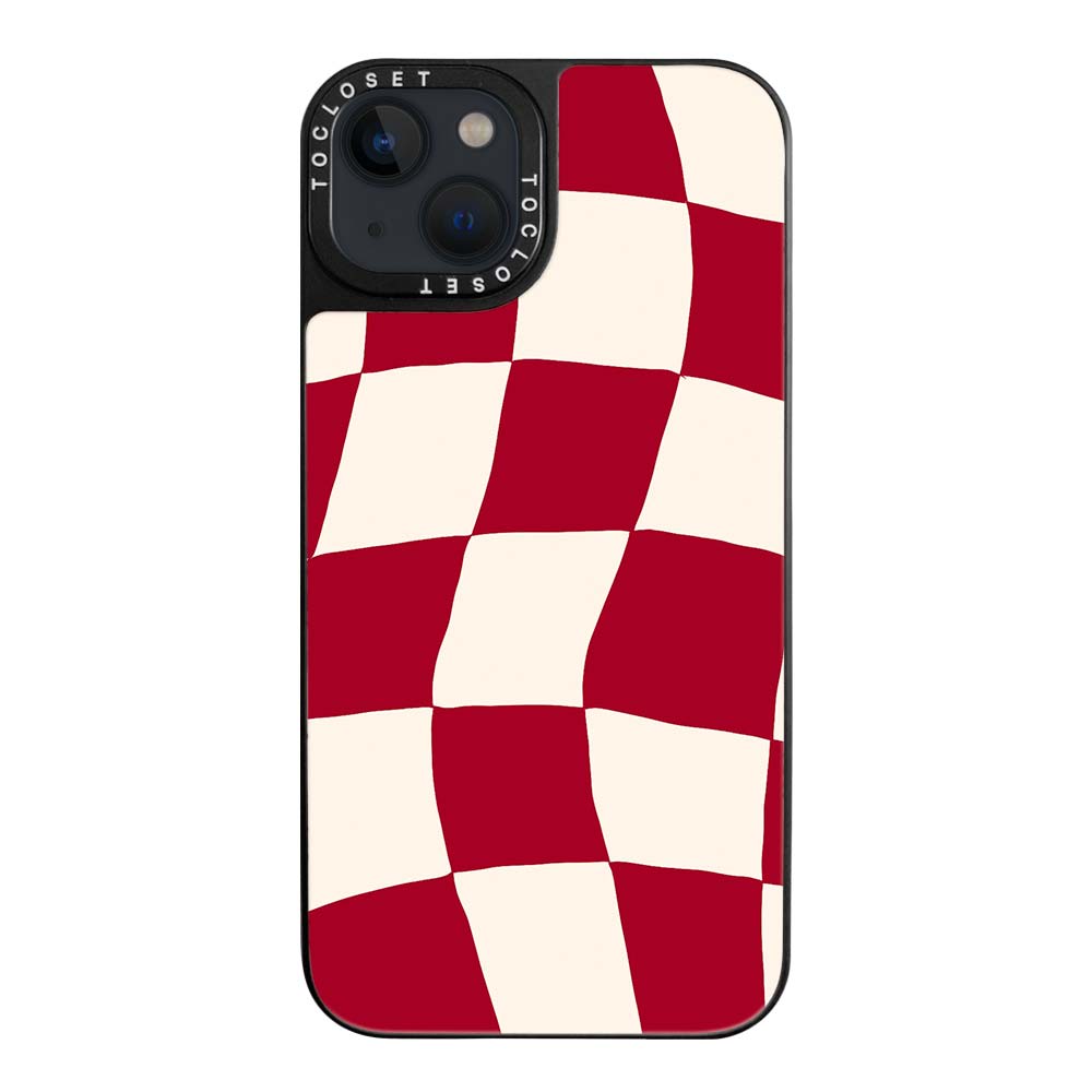 Crimson Designer iPhone 14 Plus Case Cover