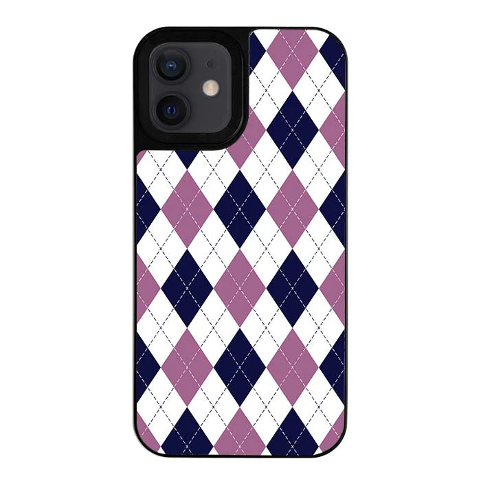 Winter Plaid Designer iPhone 12 Mini Case Cover