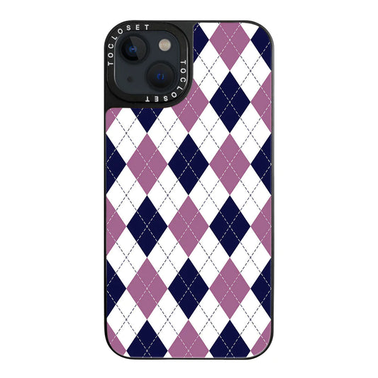 Winter Plaid Designer iPhone 14 Plus Case Cover