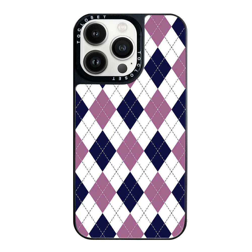 Winter Plaid Designer iPhone 13 Pro Case Cover