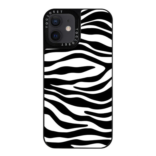 Zebra Designer iPhone 12 Case Cover