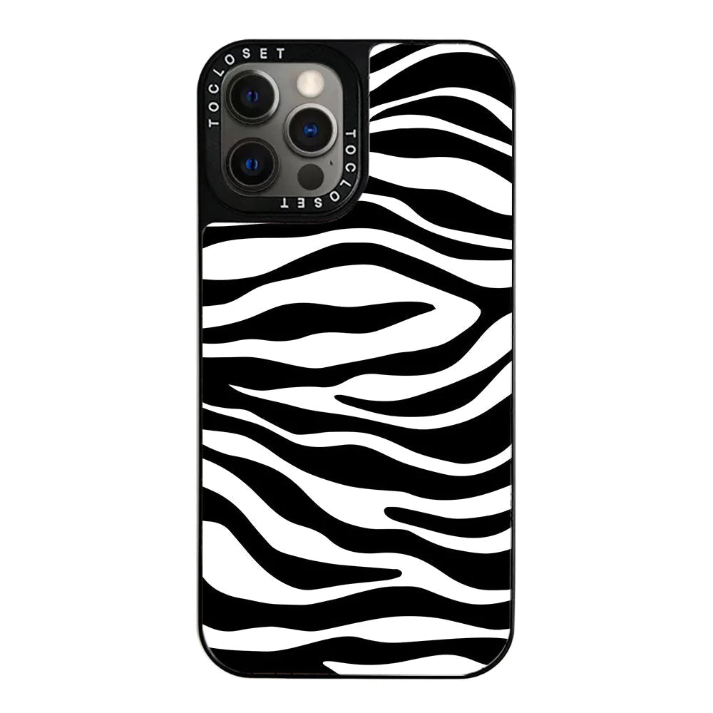 Zebra Designer iPhone 12 Pro Case Cover